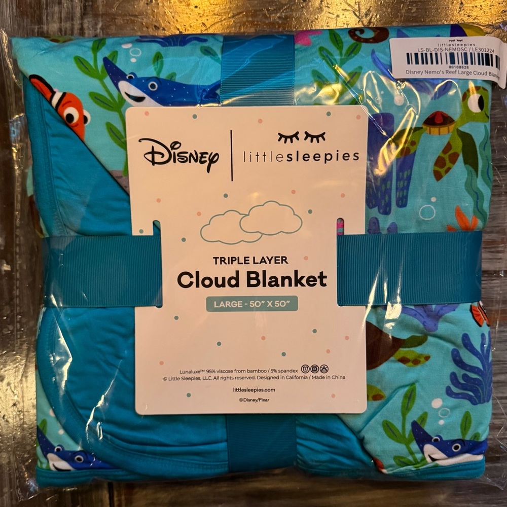 Disney Little Sleepies Nemos Reef Cloud Blanket